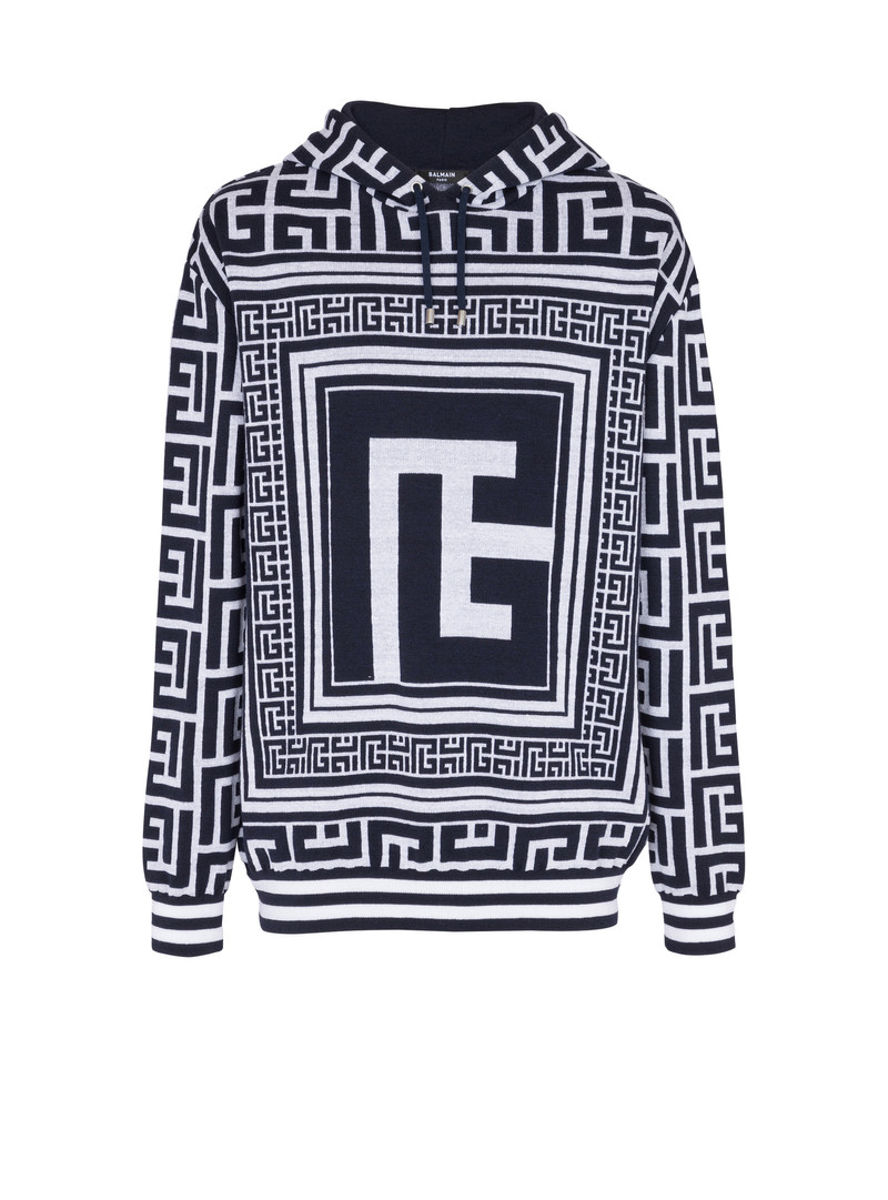 Maxi monogrammed hooded sweatshirt 1