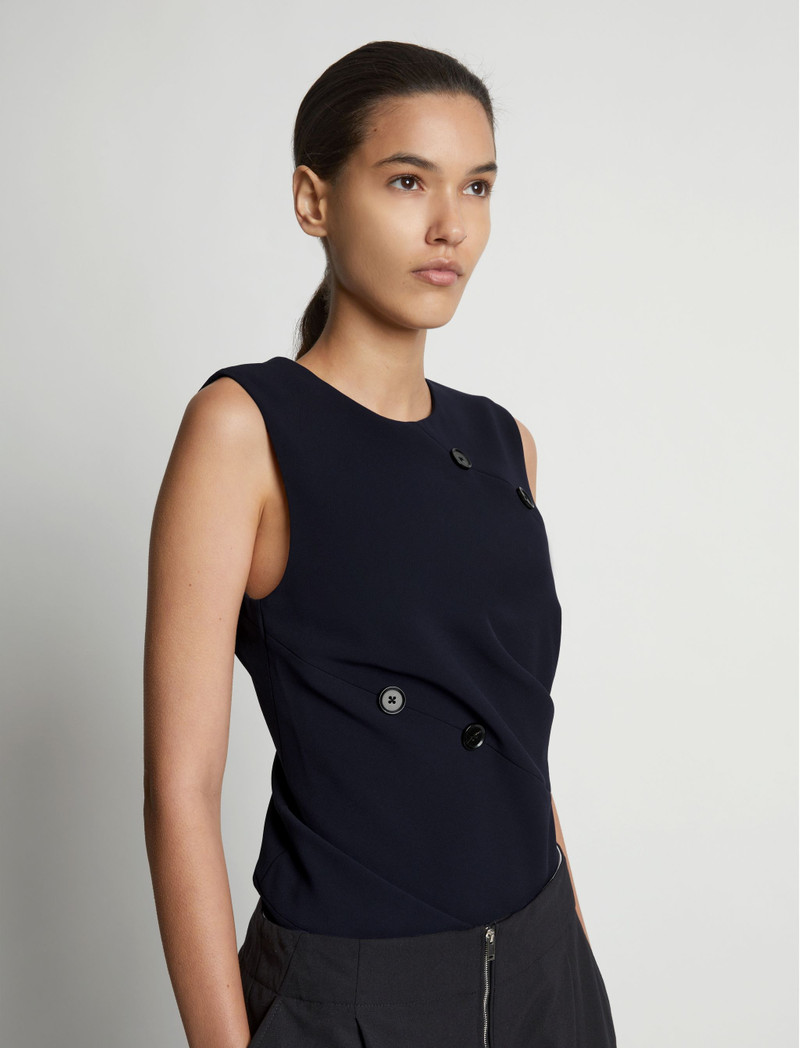 Matte Viscose Crepe Spiral Top 6