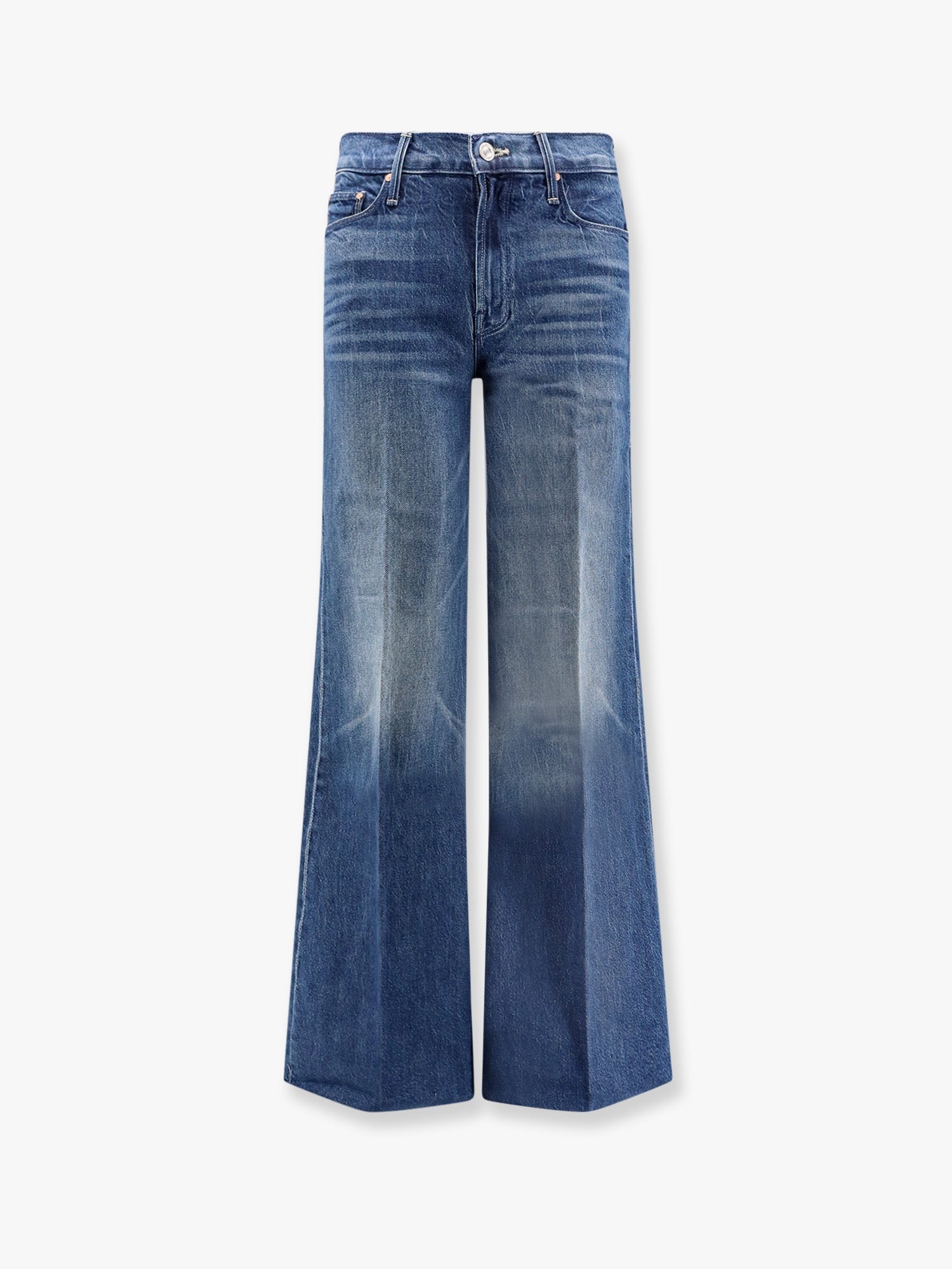 デニム・ジーパン MOTHER Cotton blend jeans with embroidered monogram Other Designers MOTHER - Cotton blend jeans with embroidered