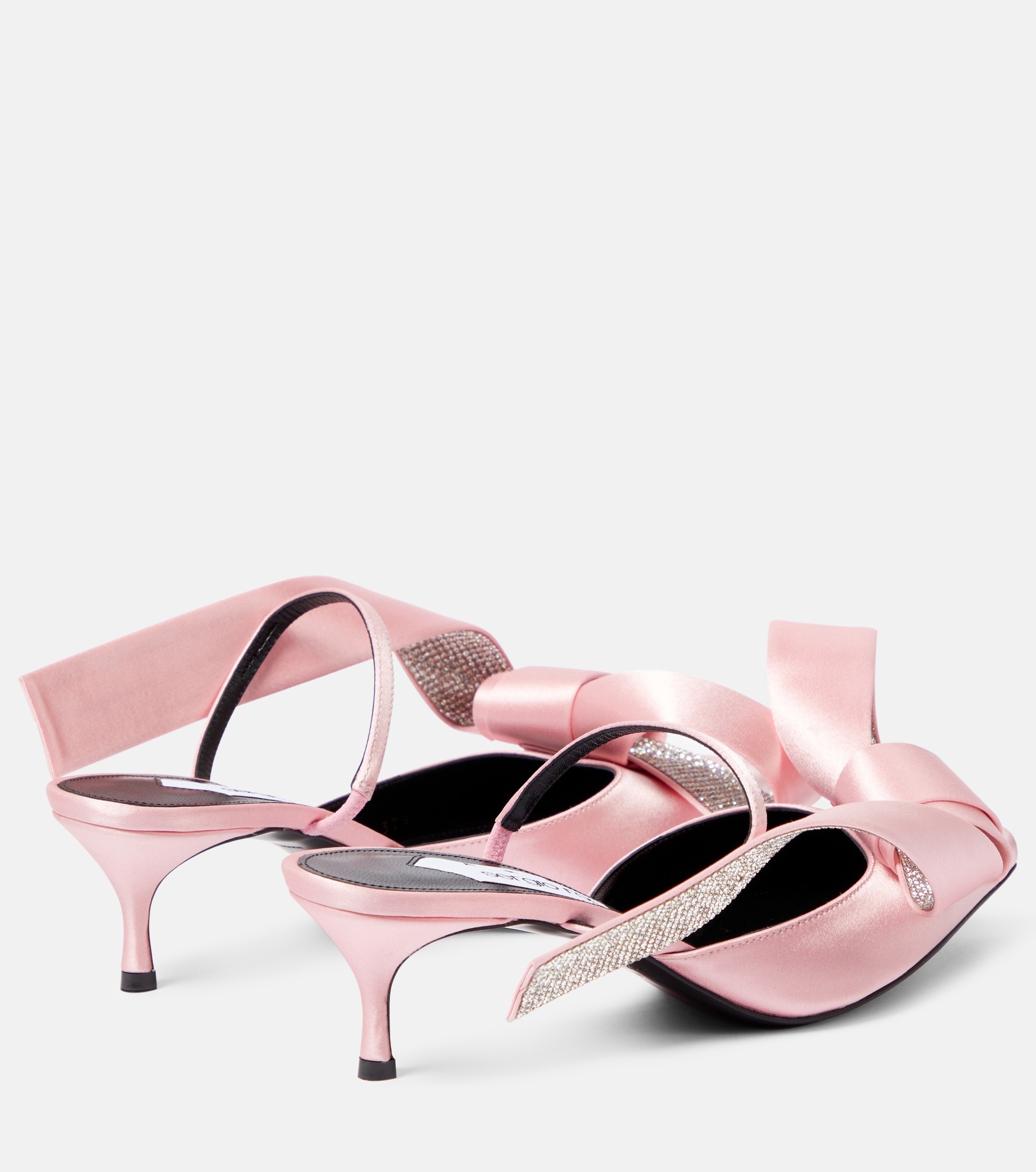 x Sergio Rossi Marquise crystal-embellished mules - 3