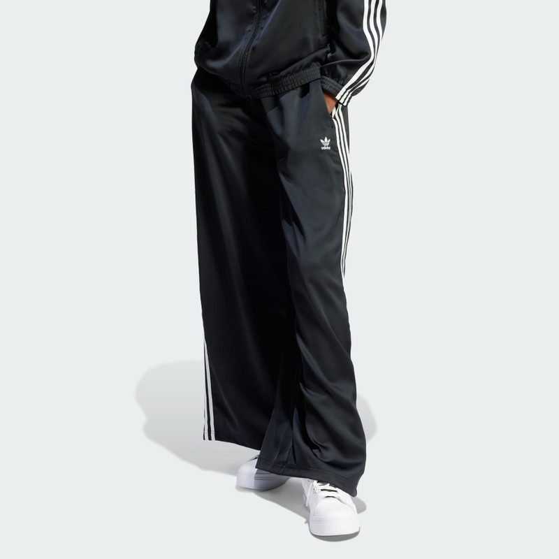 adidas Adicolor Satin Wide Leg Track Pants outlook