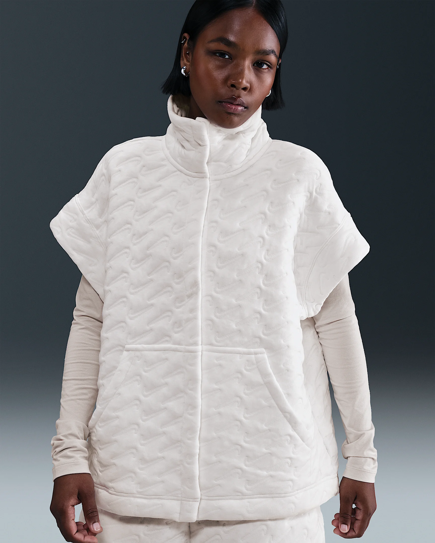 Nike Sportswear Phoenix Fleece Women's Oversized Jacquard Vest - 1