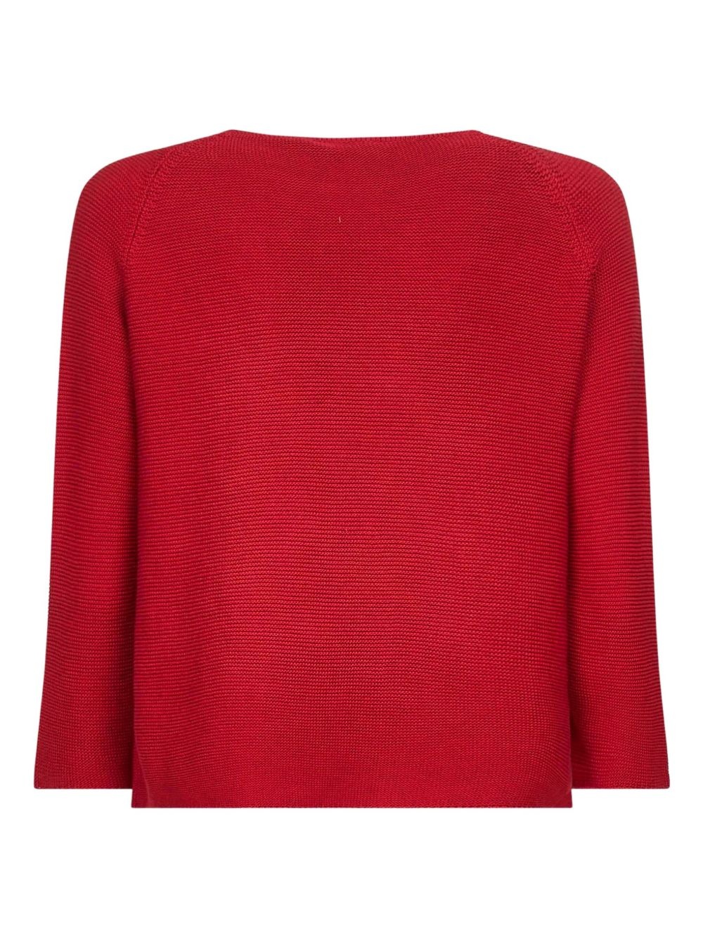 raglan-sleeve boat-neck sweater - 2