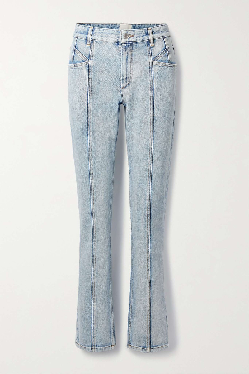 Laora mid-rise slim-leg jeans - 1