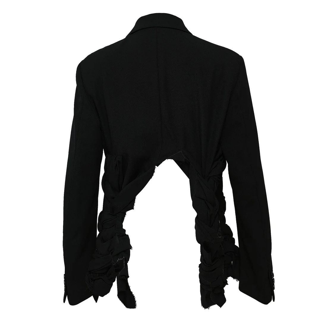 Wool Glen Check Braided Jacket - 2