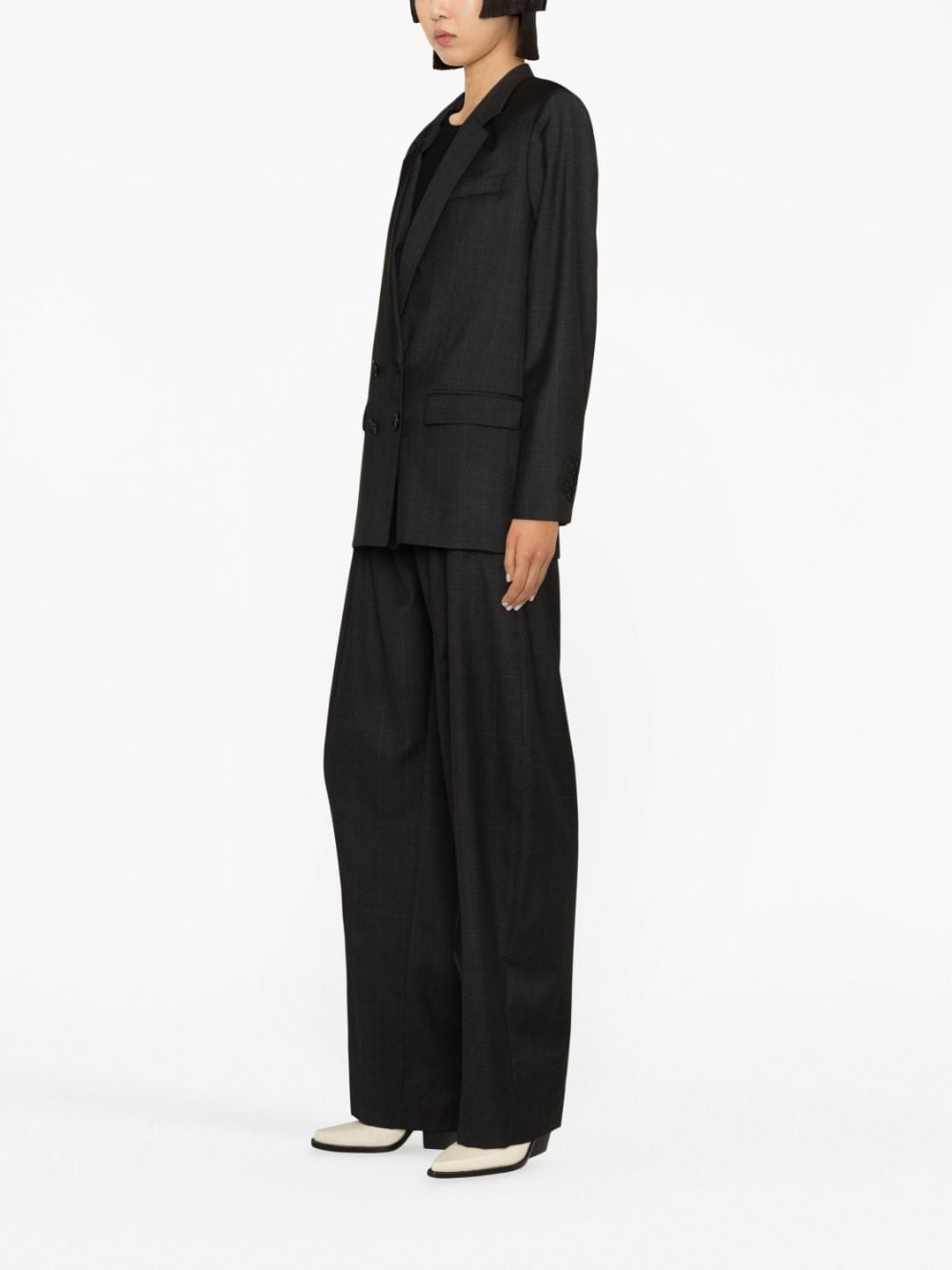 Manelle virgin wool double-breasted blazer - 3