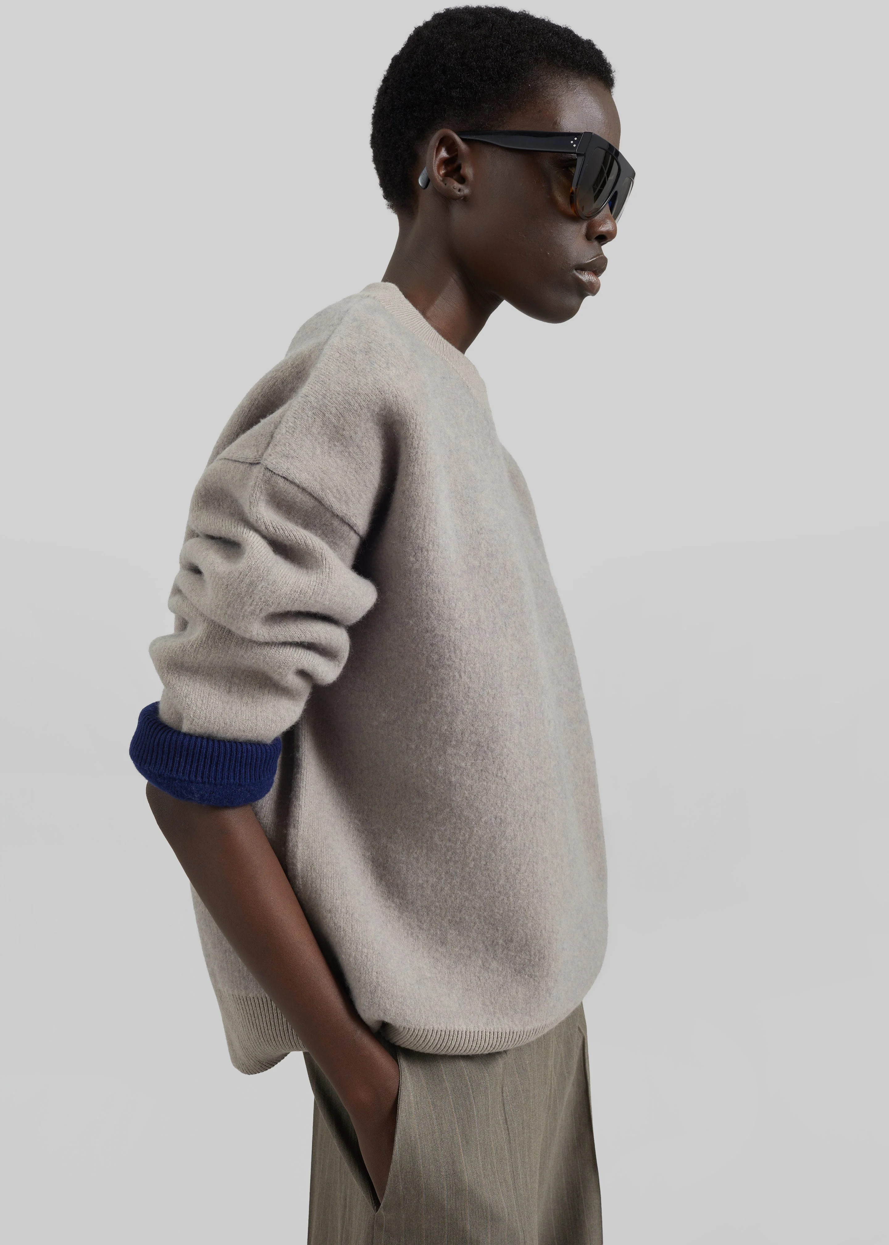 Hana Wool Sweater - Taupe - 1