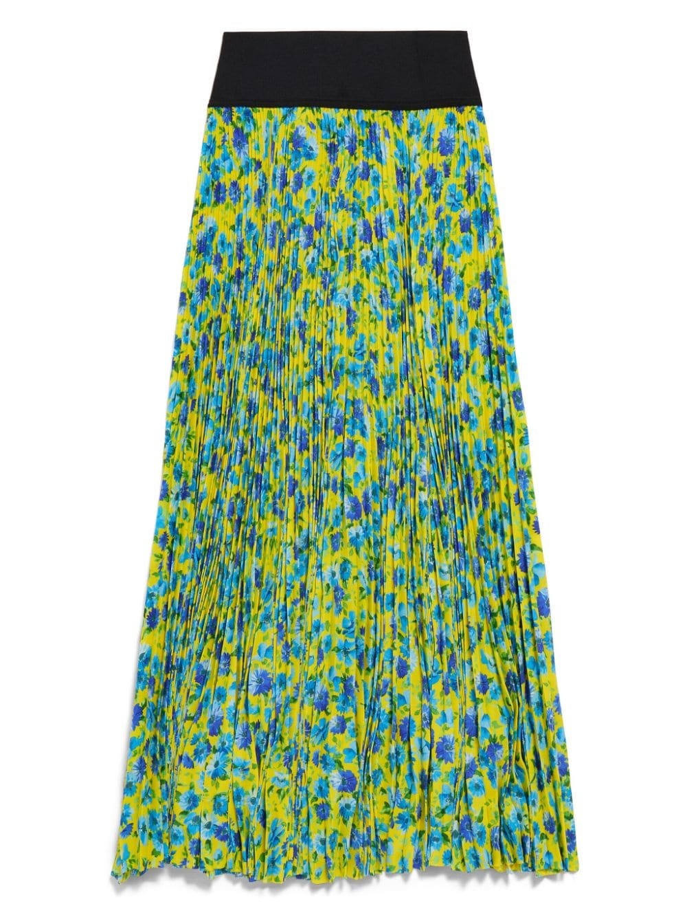 floral-print pleated midi skirt - 5