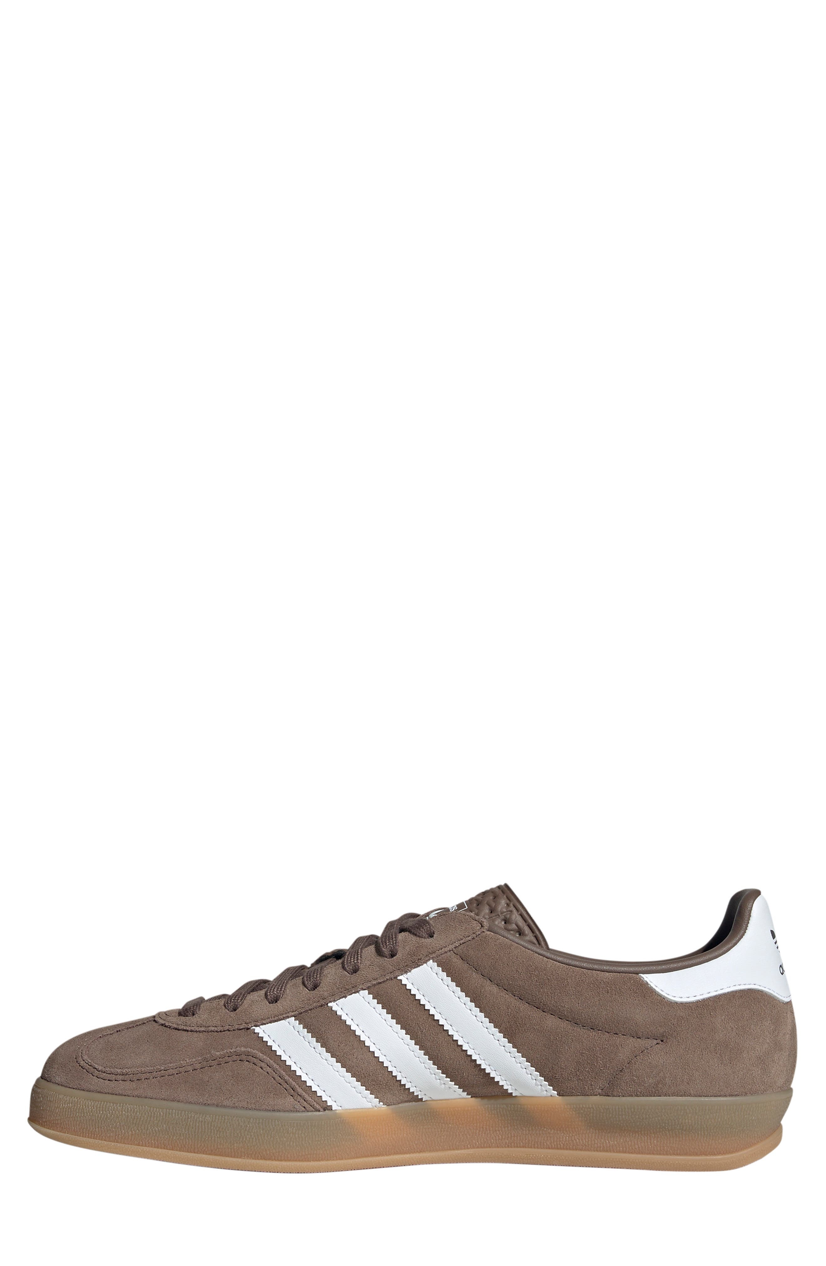 adidas Gazelle Indoor Sneaker in Earth Strata/white/gold at Nordstrom - 6