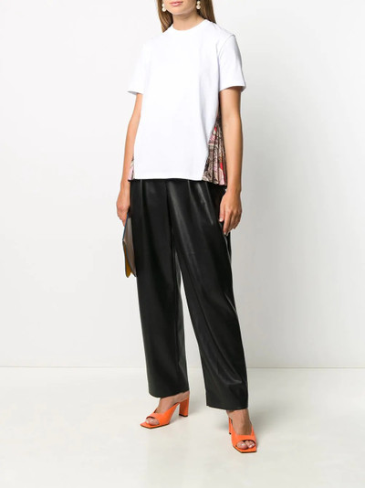 MSGM pleated insert T-shirt outlook