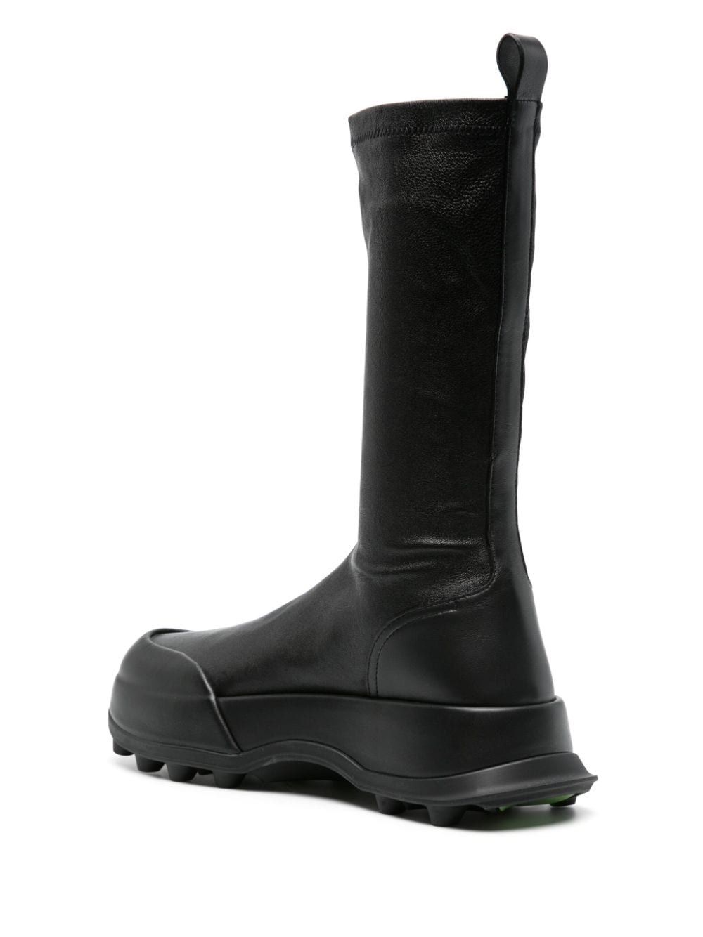 leather platform boots - 3