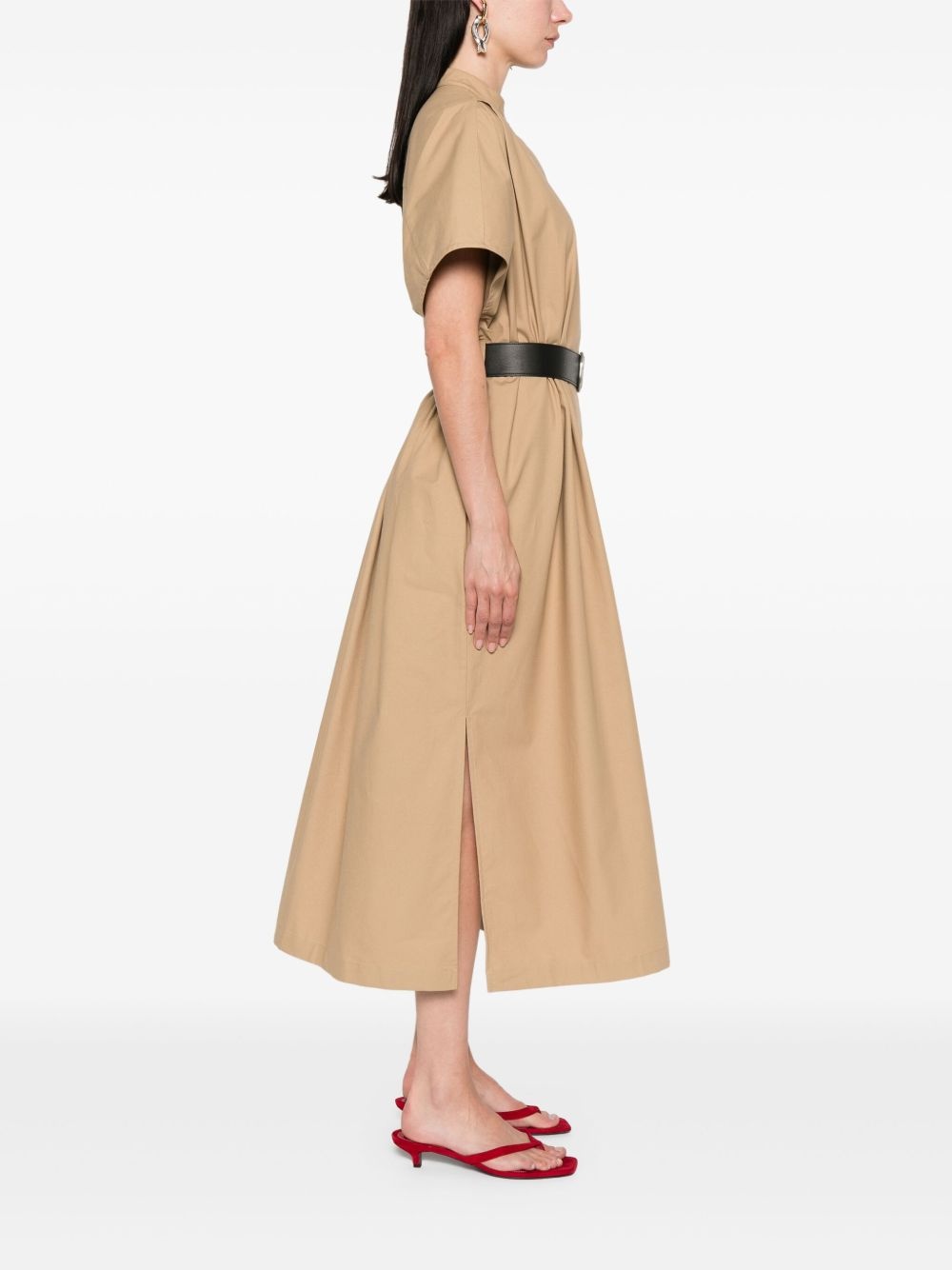 belted midi dress - 3