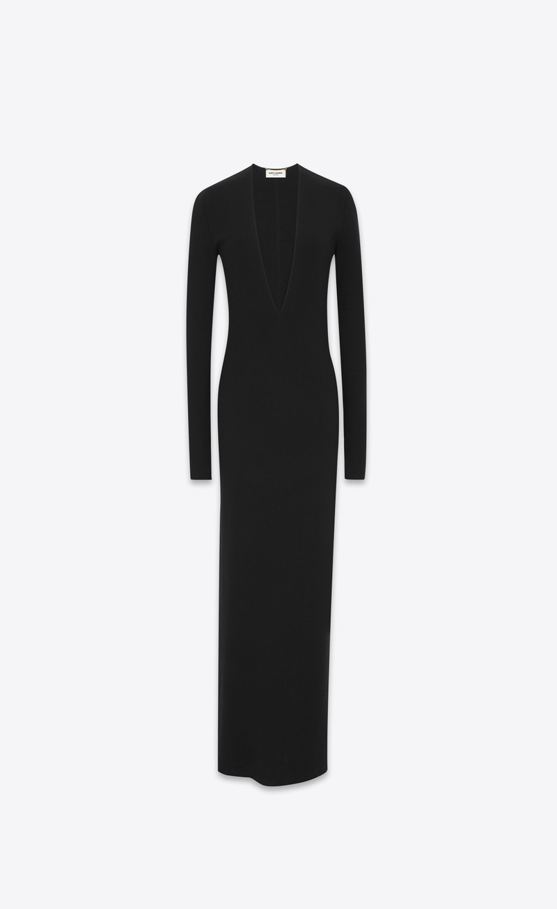 long dress in wool 1