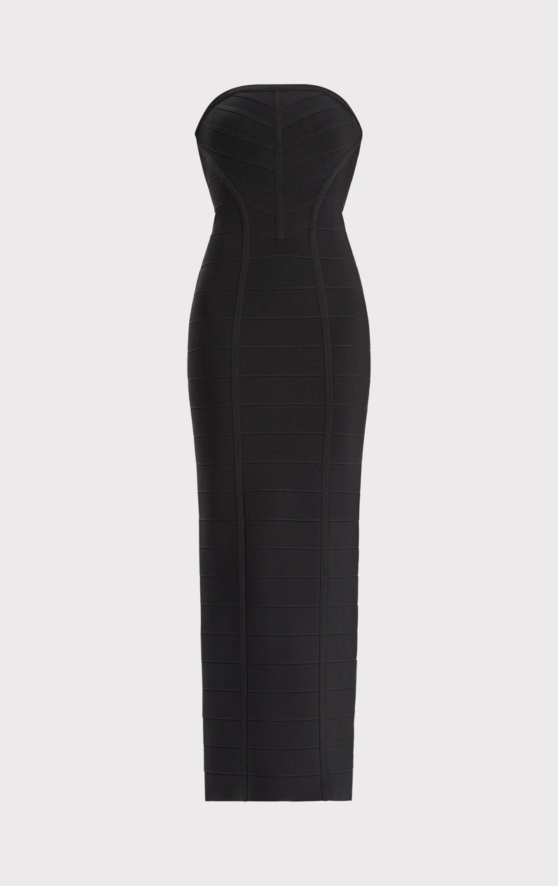 ICON CHEVRON BUSTIER GOWN 1