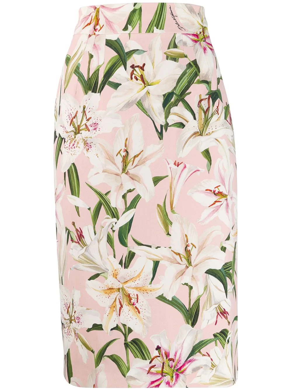 floral midi skirt - 1