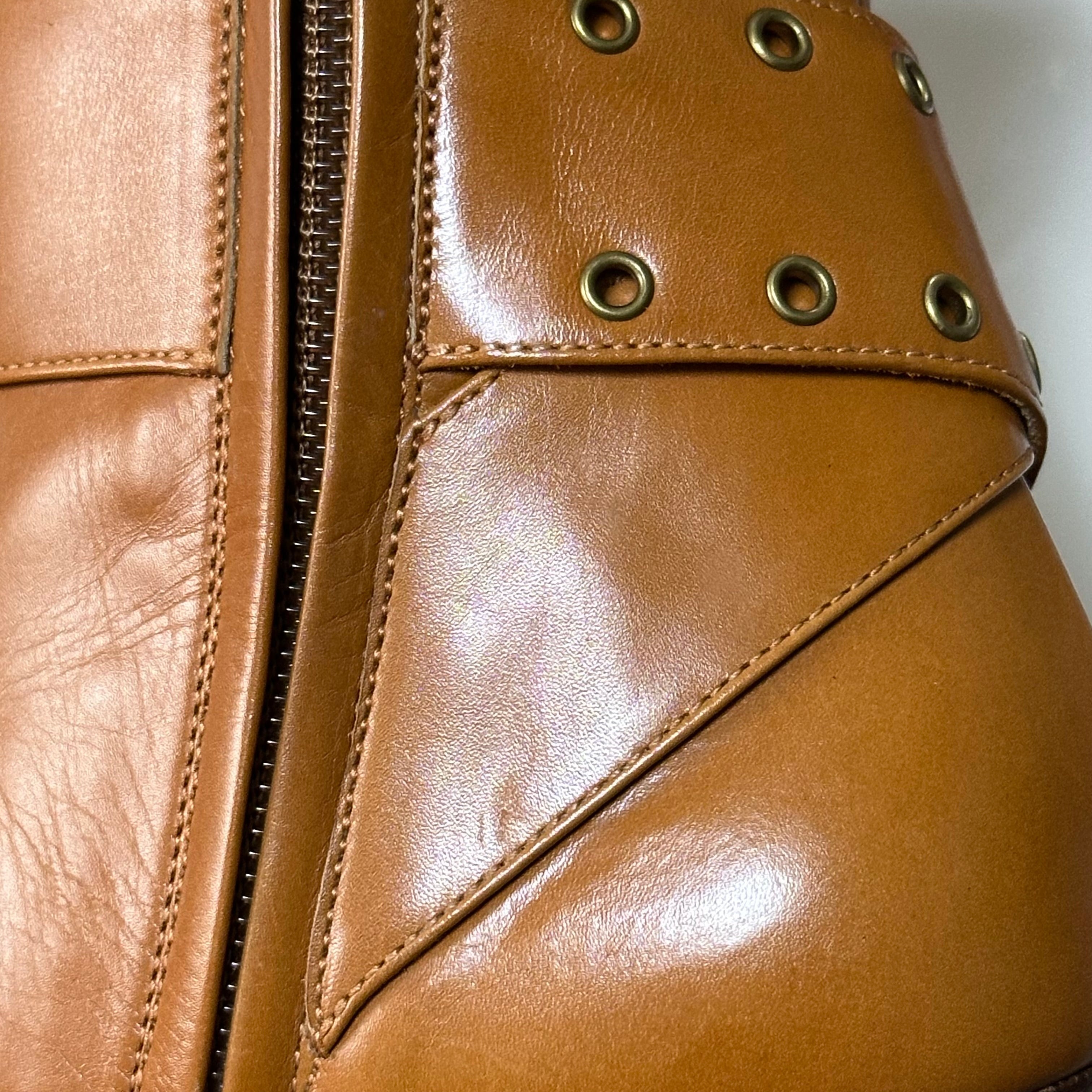 CHRISTIAN DIOR Fall Winter 2004 Leather Buckle Ankle Boots - 7