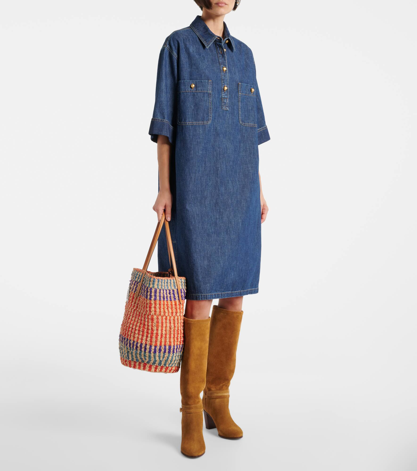 Denim shirt dress - 2