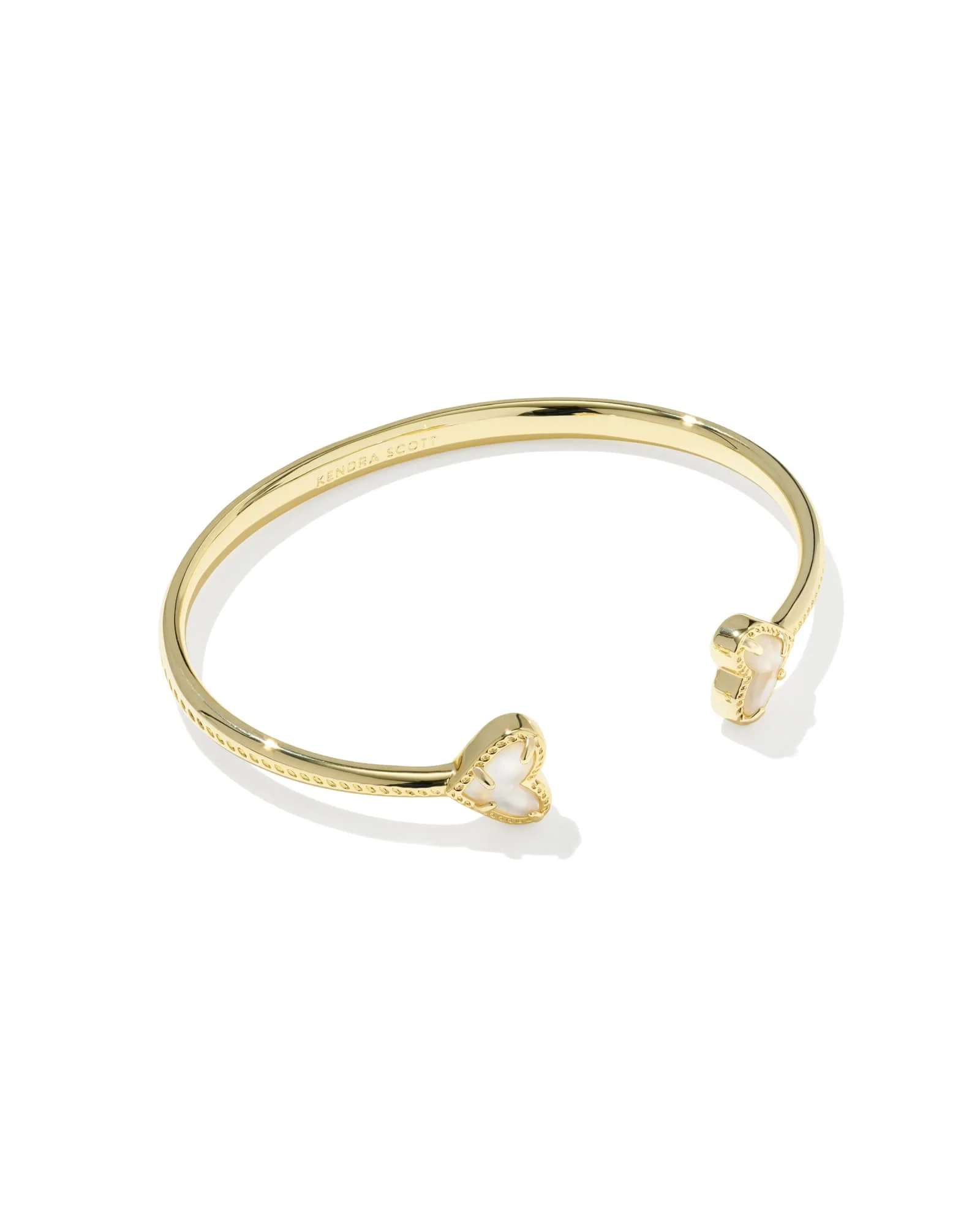Framed Ari Heart Gold Cuff Bracelet - 1