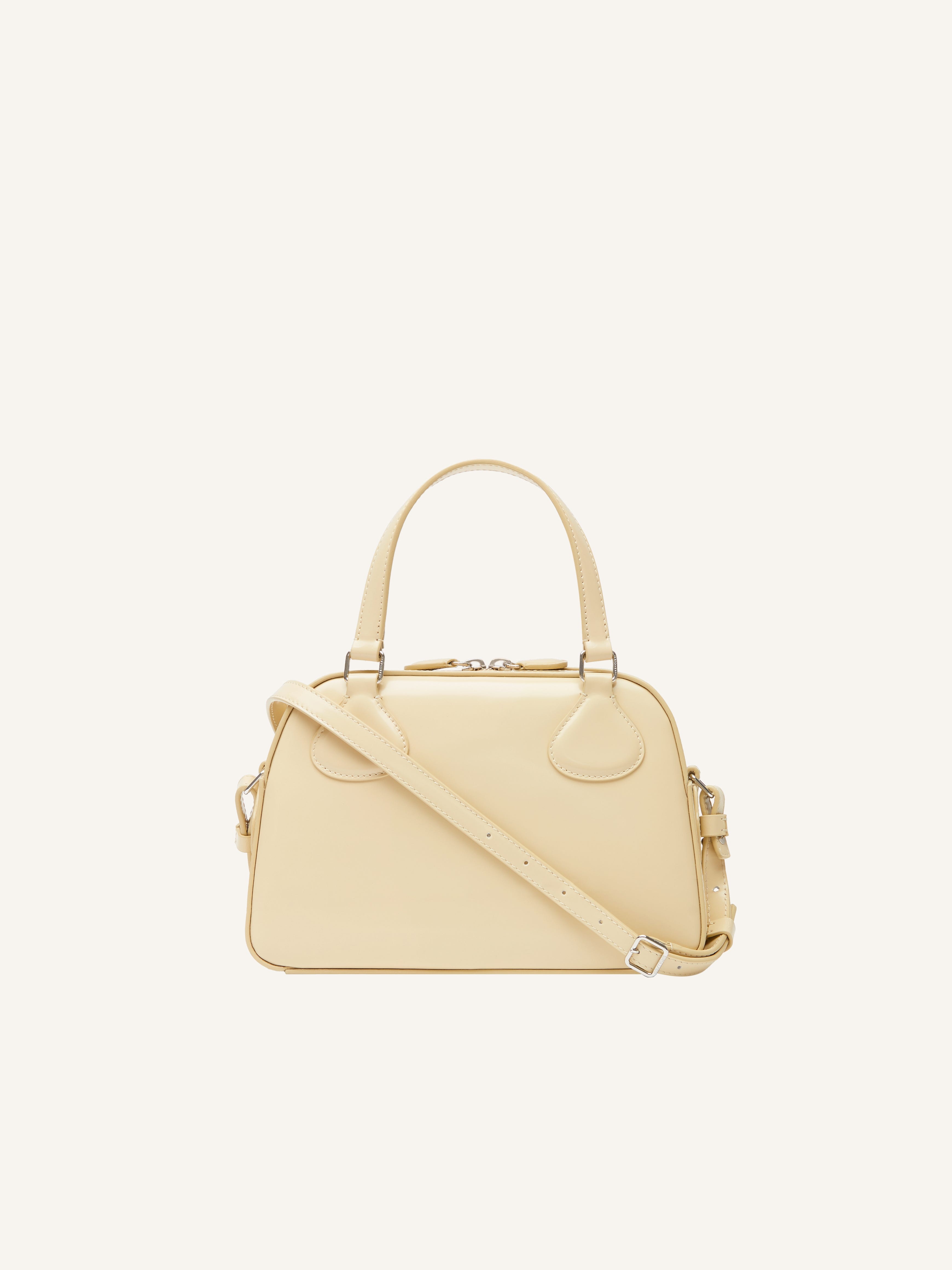 AC STUD LEATHER BOWLING BAG - 3