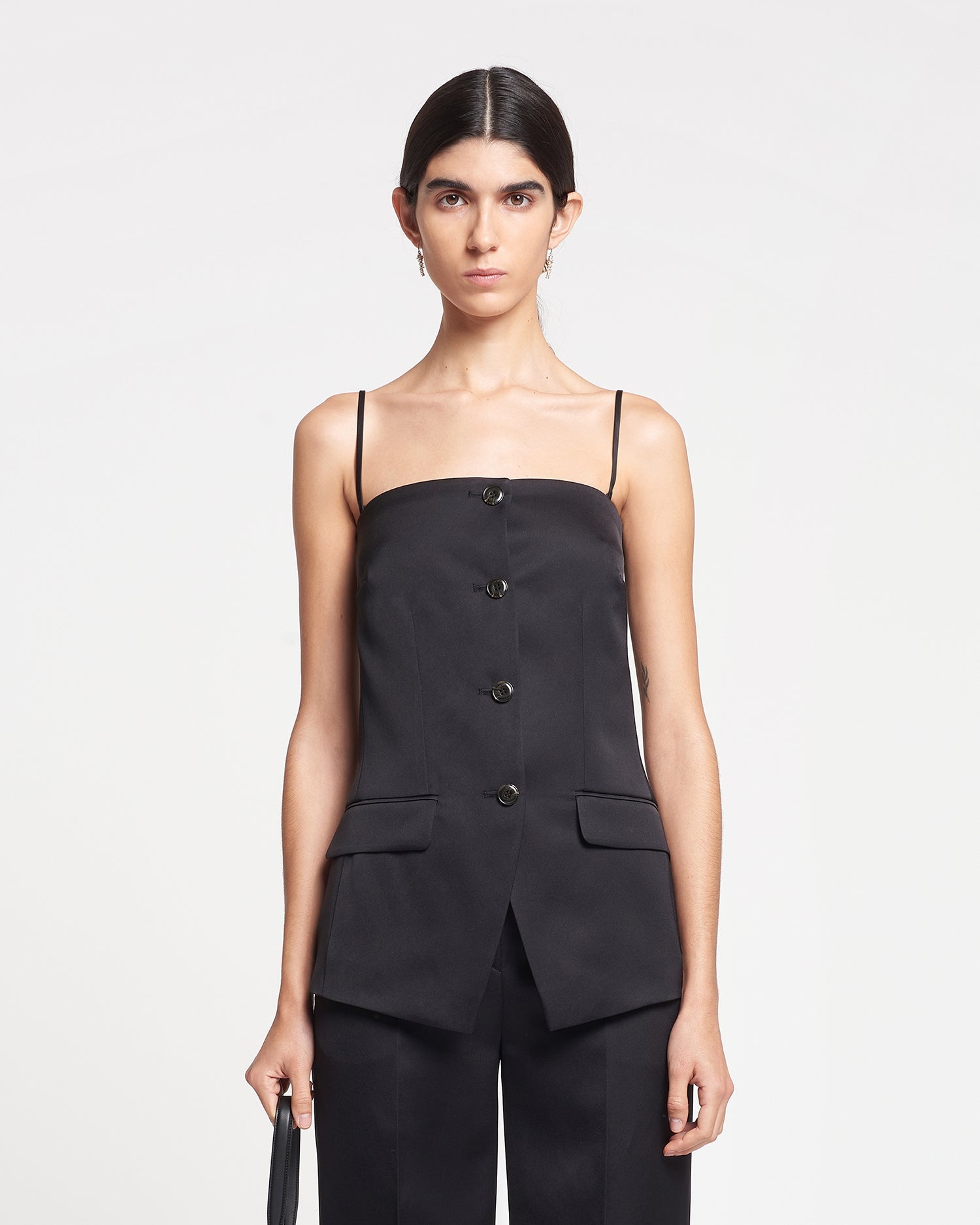 Tailored Tech-Satin Vest - 2