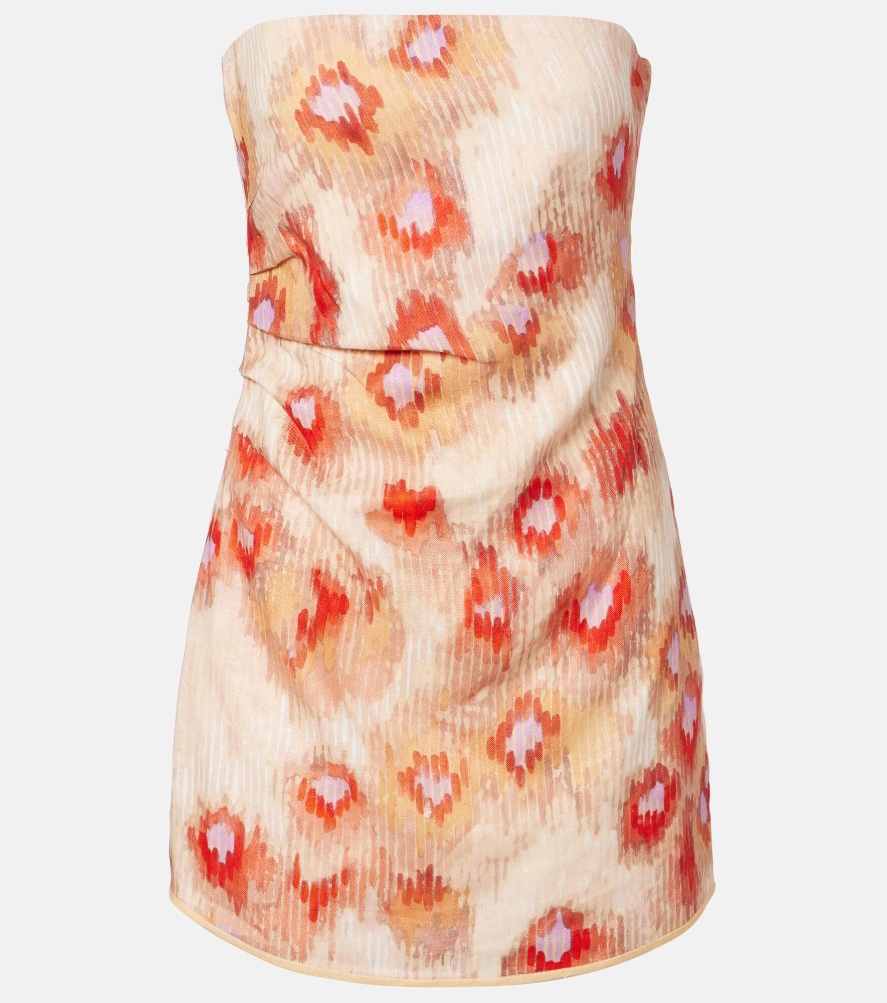 Fiorella floral linen minidress - 1