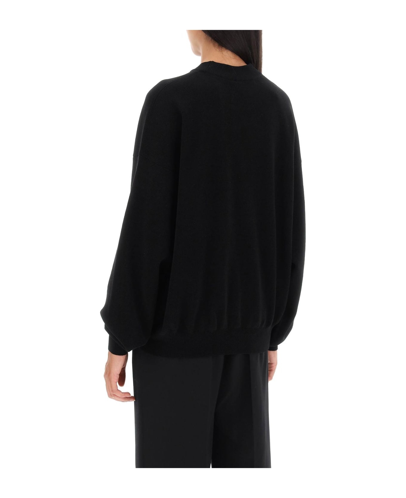 Crew-neck Sweater With Embossed Logo - 3