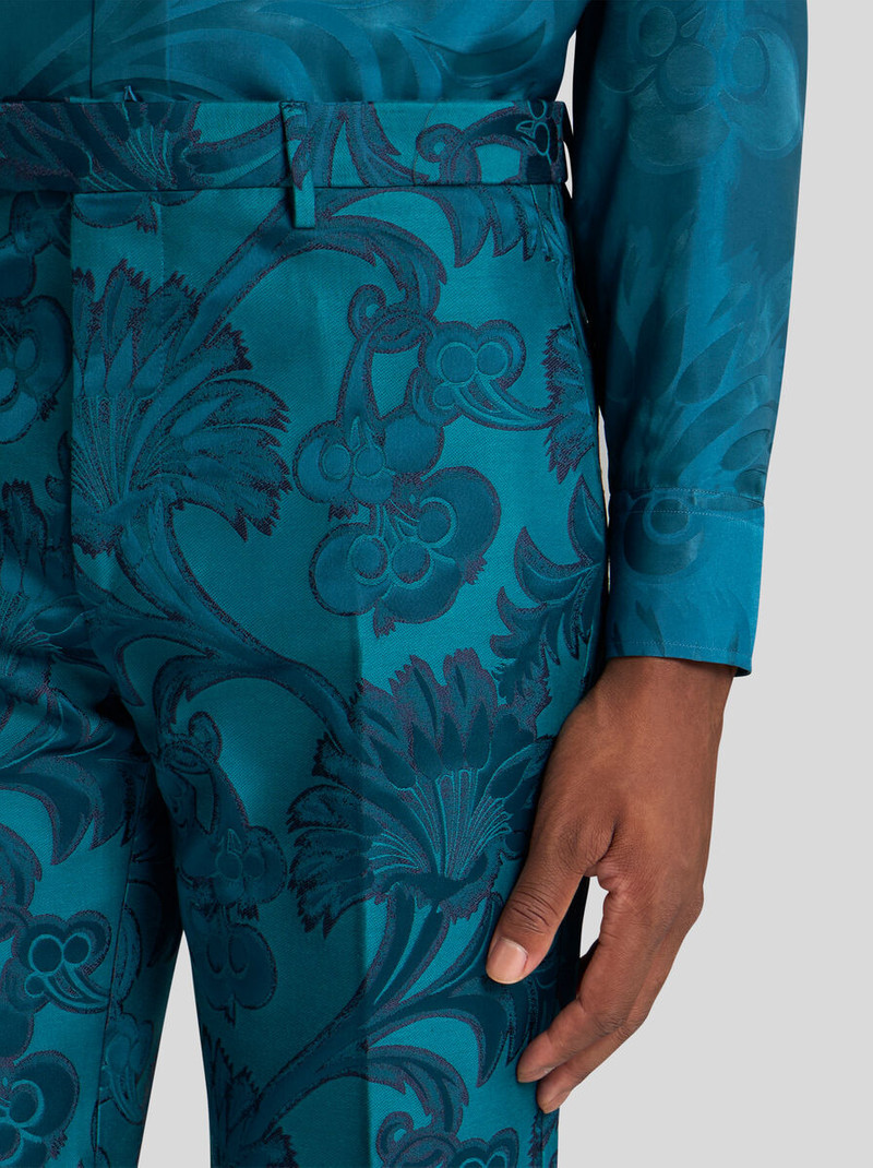 Etro FLORAL LEAFY EVENING TROUSERS outlook