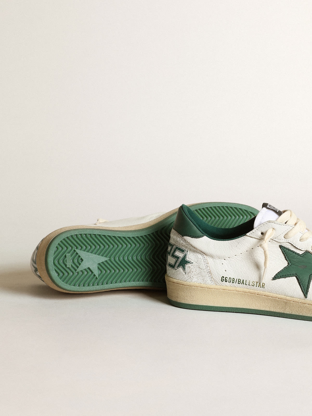 Golden Goose Women's Ball Star in white nappa leather with