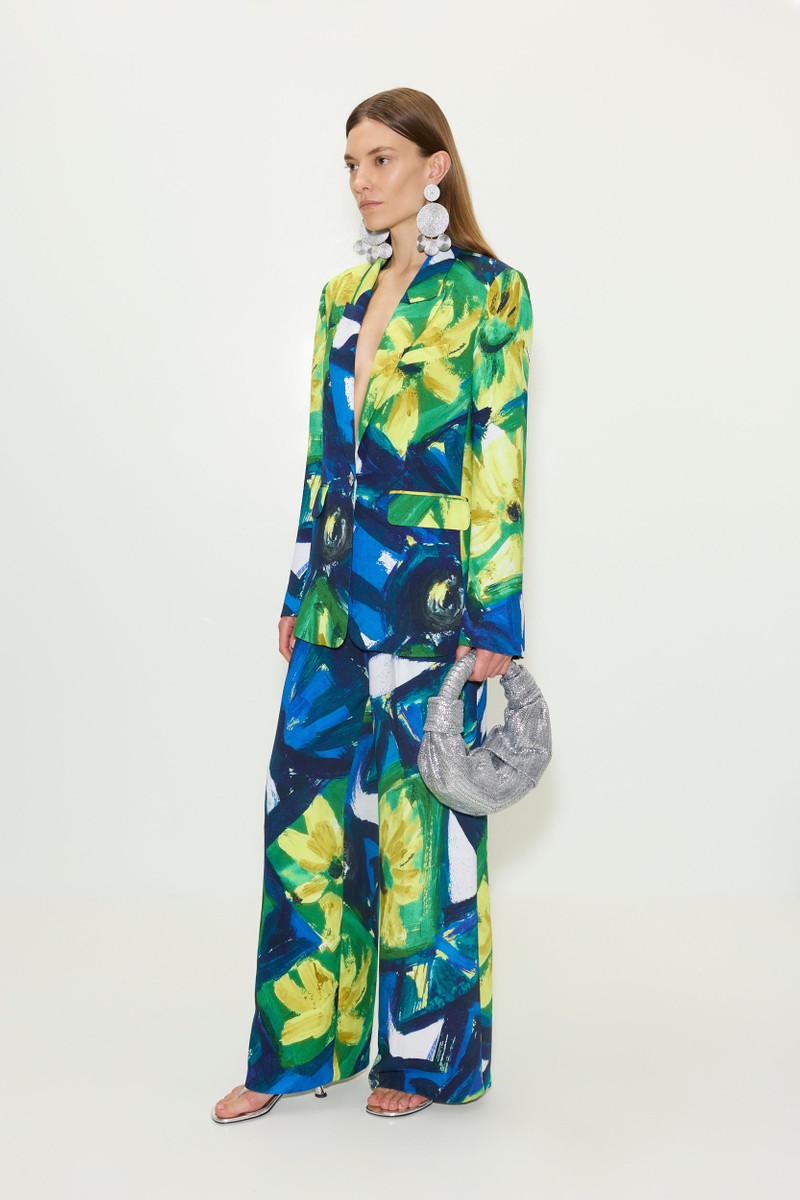 Bloo Crepe Pant in Large Abstract Floral 4