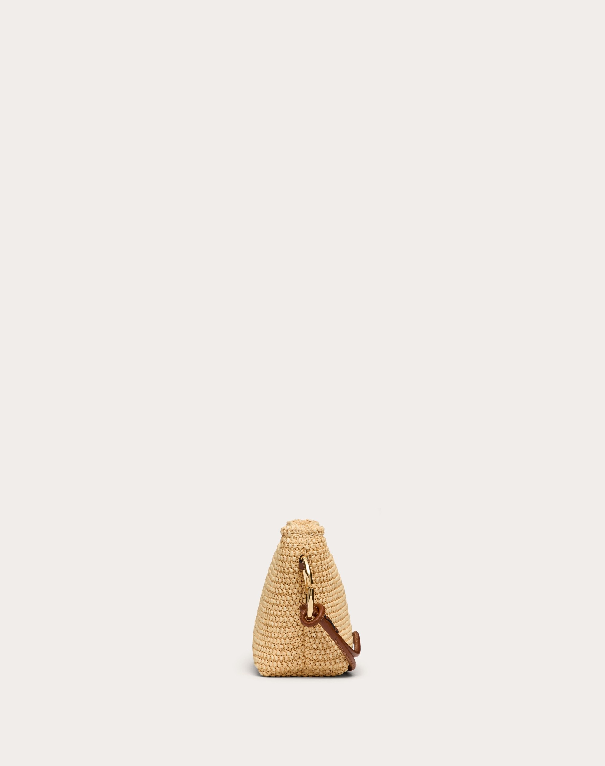 VALENTINO GARAVANI ESCAPE CLUTCH BAG IN RAFFIA - 4