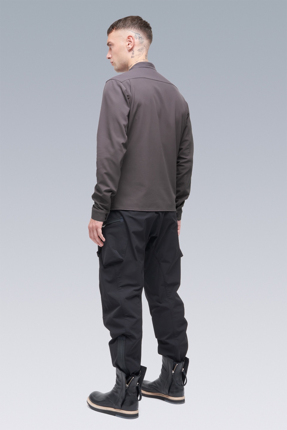 LA6B-DS schoeller® Dryskin™ Long Sleeve Shirt Schwarzrot - 5