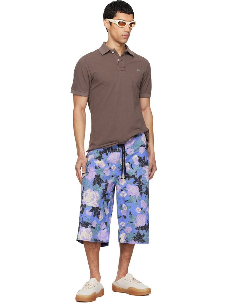 ERL Brown Logo Patch Polo outlook