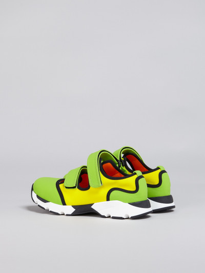 Marni YELLOW AND GREEN TECHNO FABRIC SNEAKER outlook