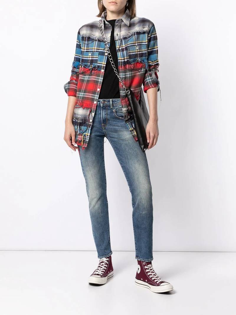 R13 low-rise skinny jeans outlook