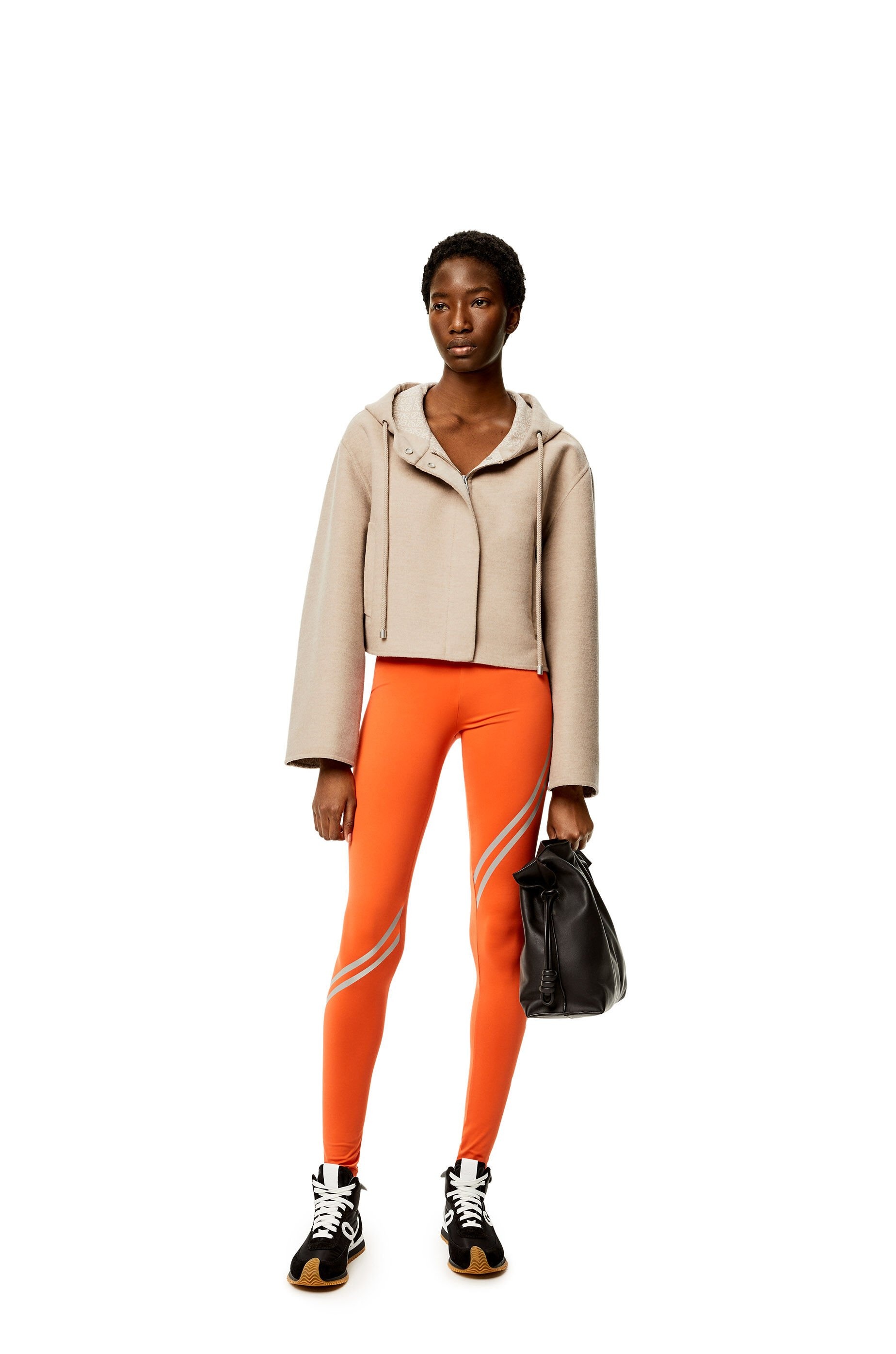 Anagram jacquard hooded jacket in wool - 2