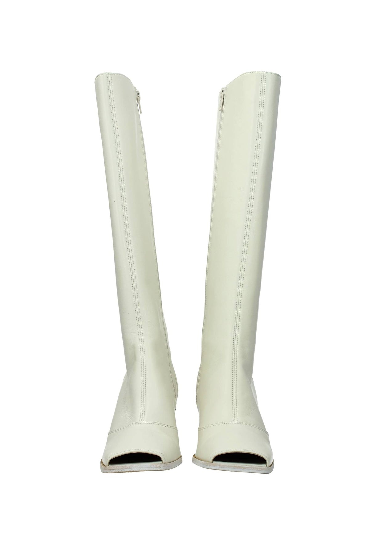 Boots Leather White - 3