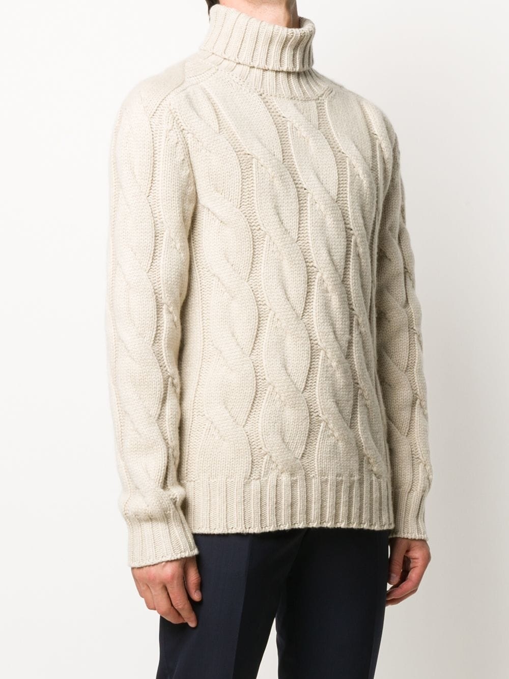 cable knit jumper - 3