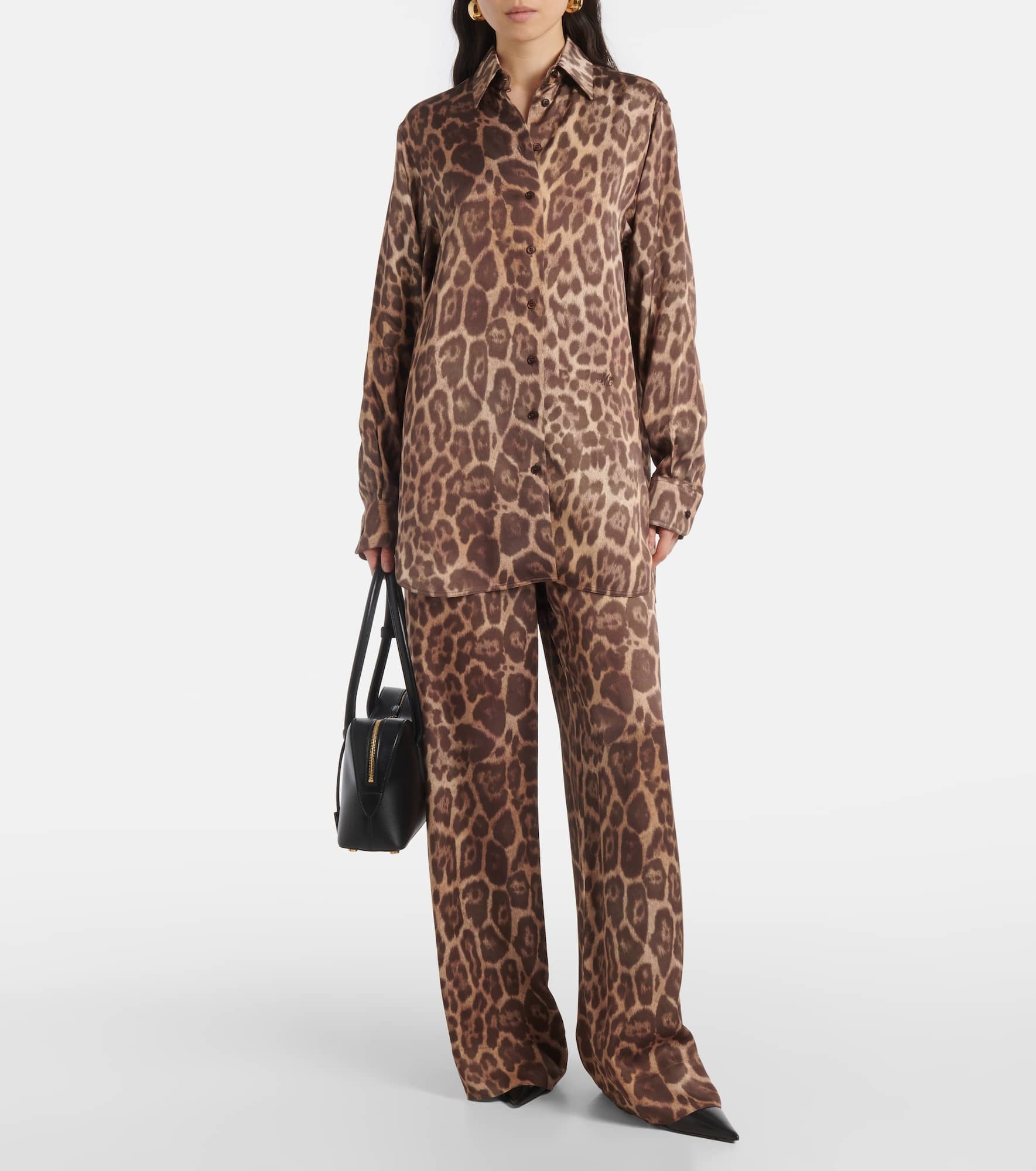 Leopard-print pajama pants - 2