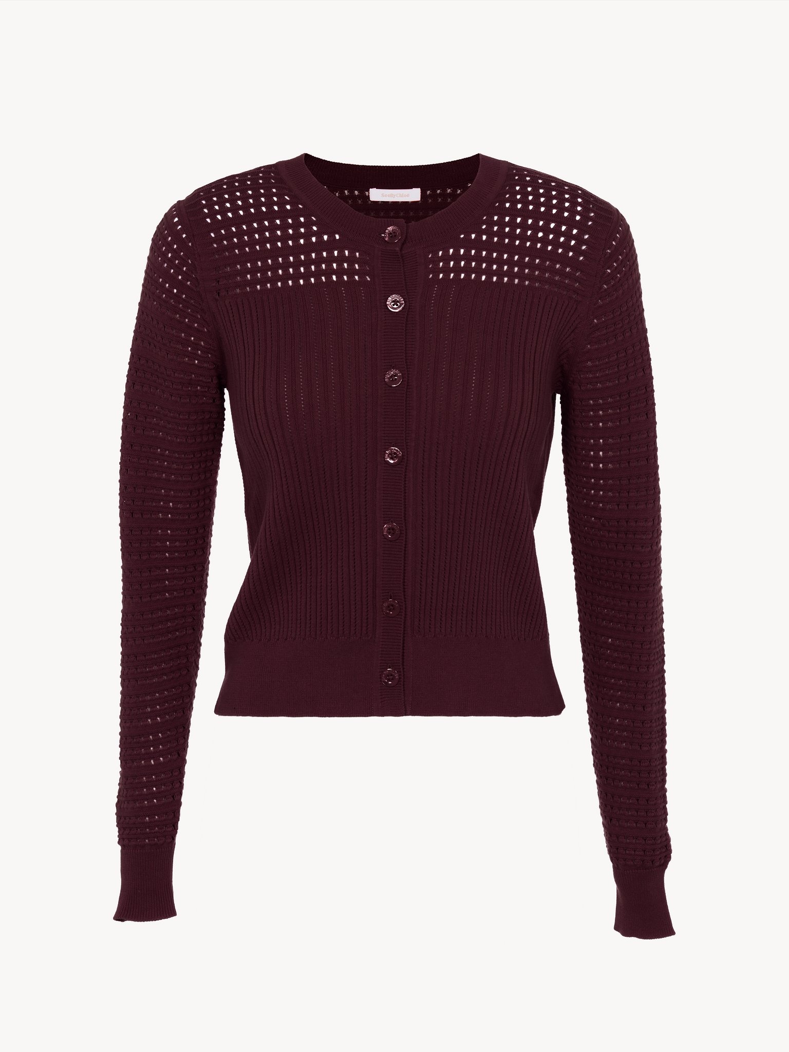 OPEN-STITCH CARDIGAN - 4