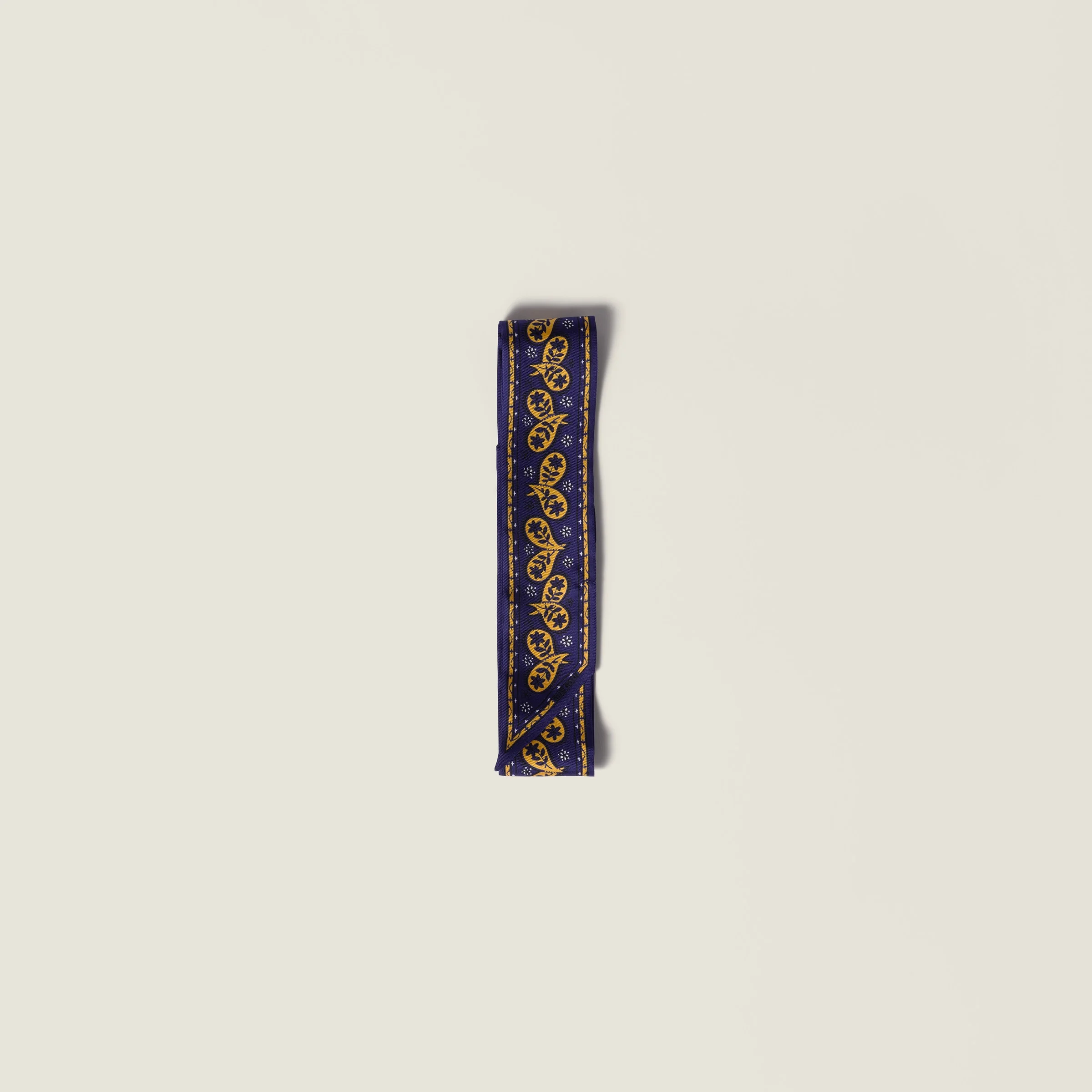 Printed twill scarf - 1