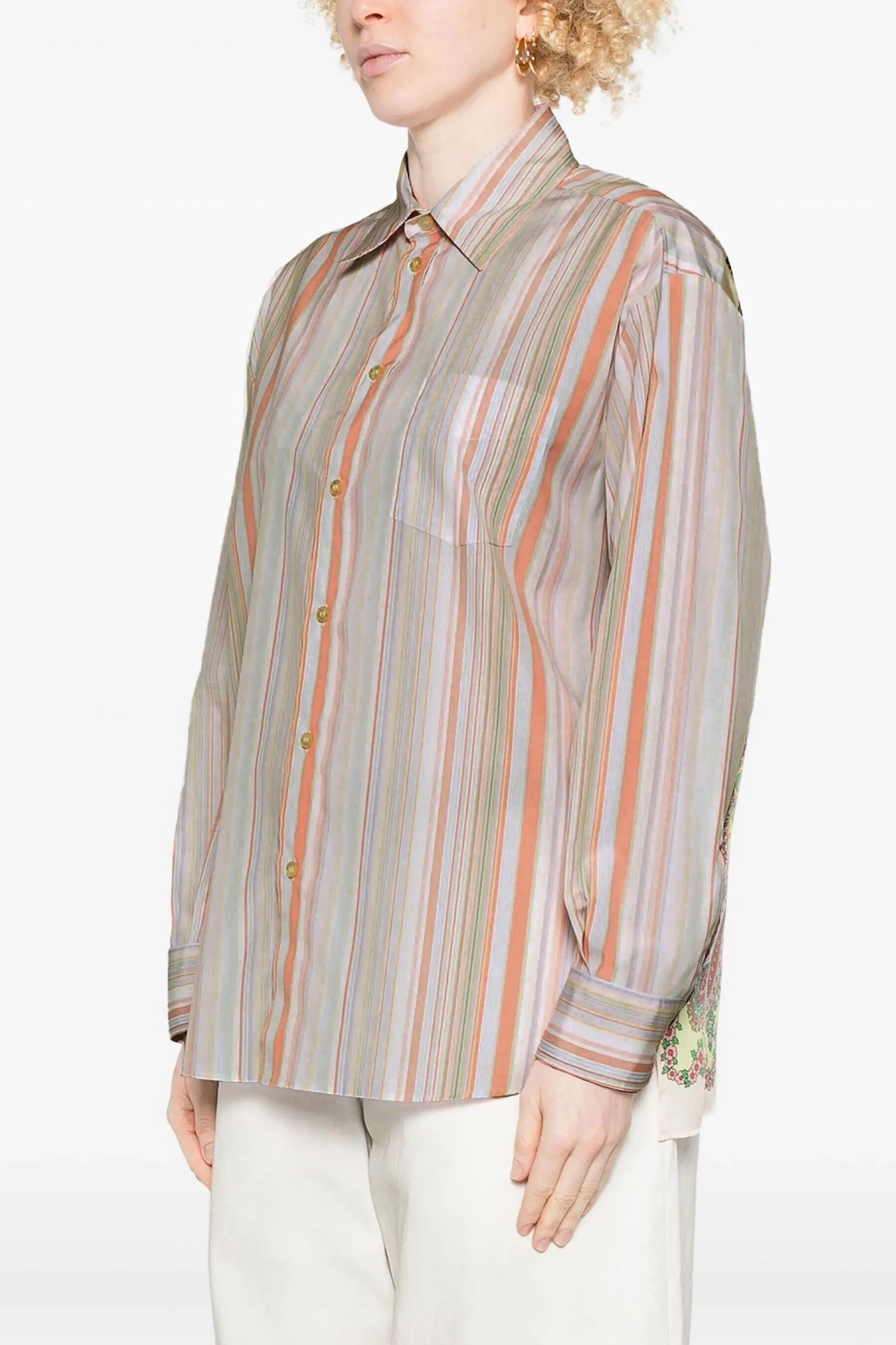 Paisley insert shirt - 2