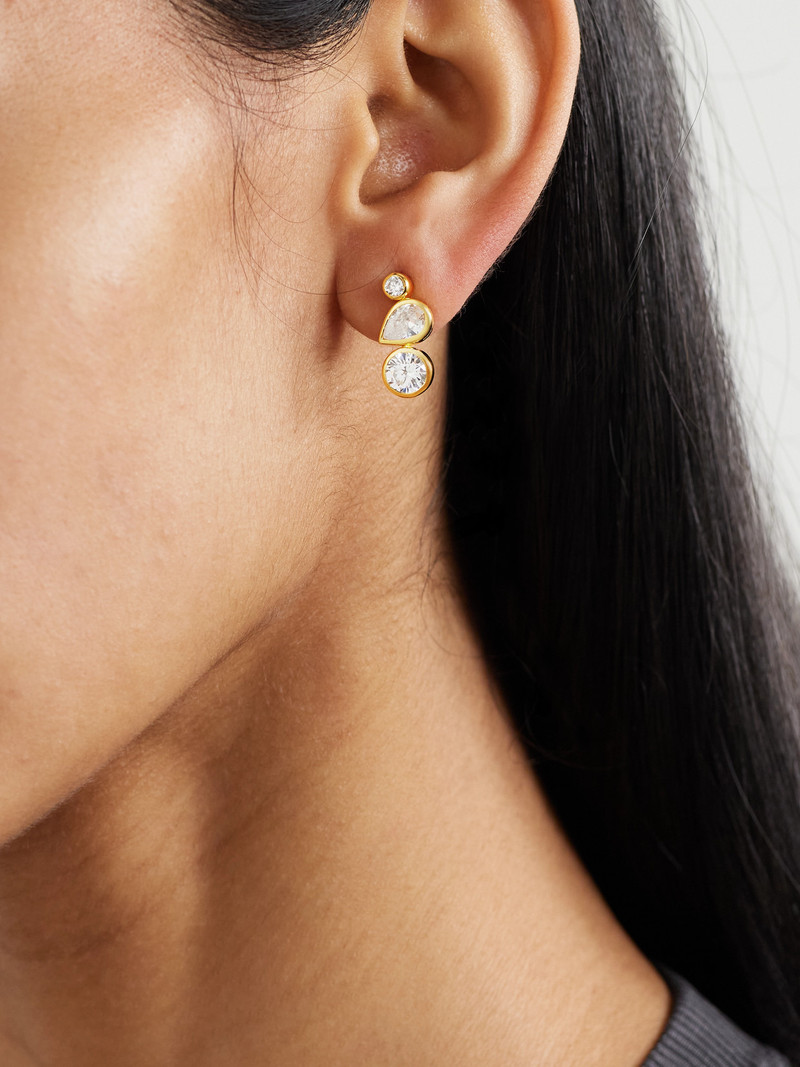 Completedworks Like Peas In A Pod Ii Recycled Gold Vermeil Cubic Zirconia Earrings outlook