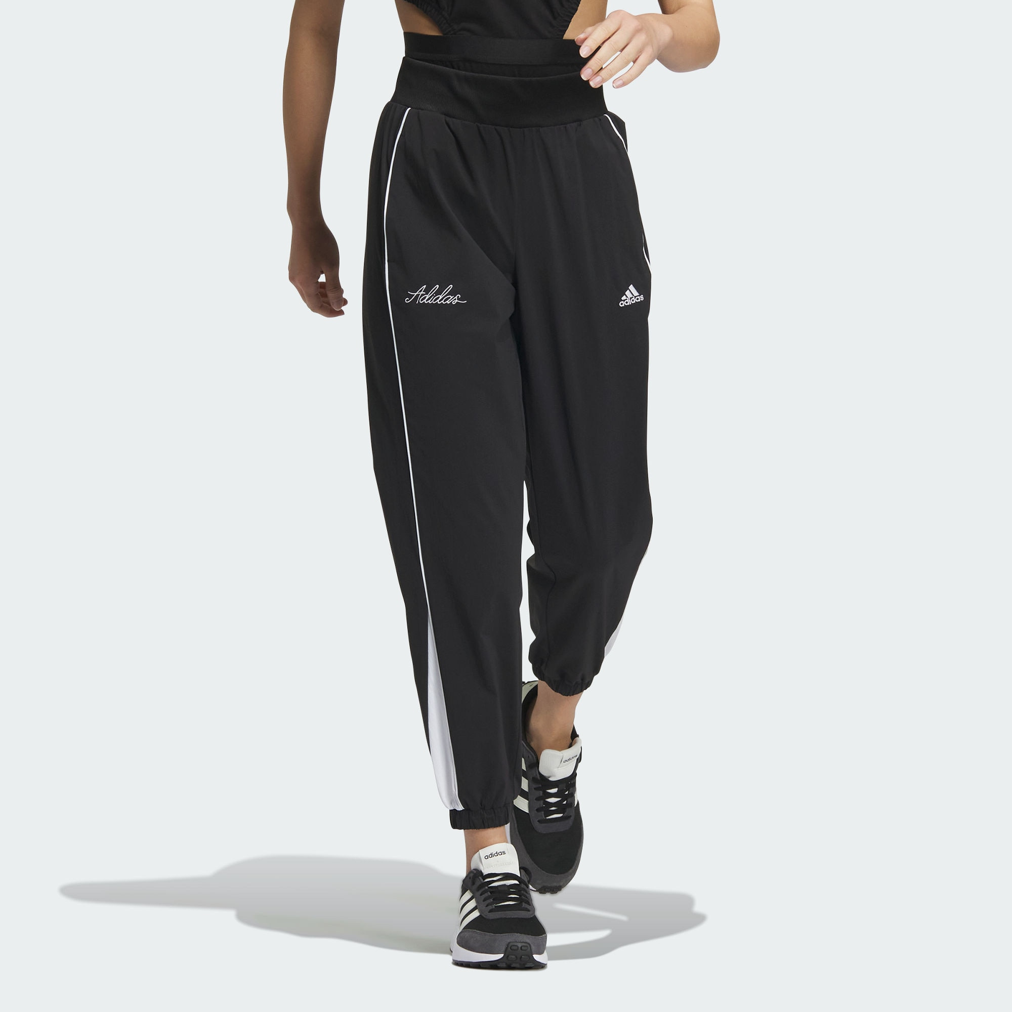(WMNS) adidas RCO Woven Pants 'Black' IP0749 - 2