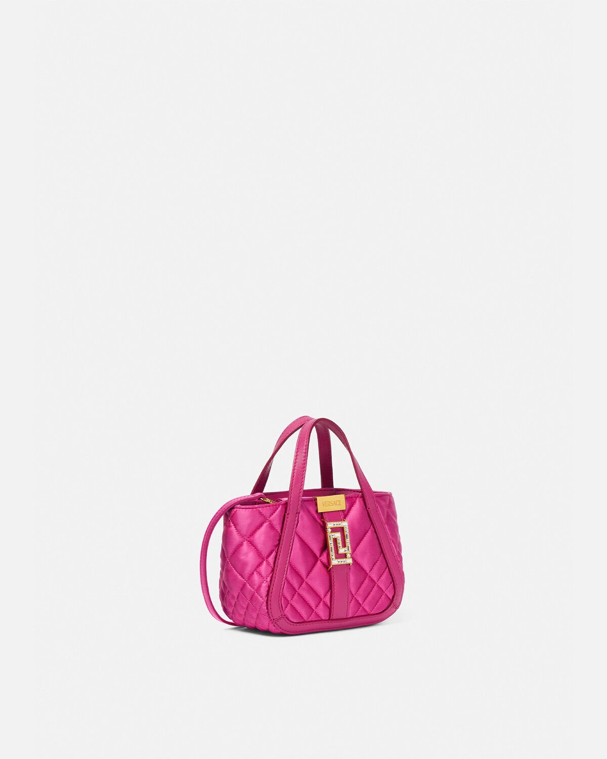 Crystal Greca Goddess Satin Mini Bag - 2