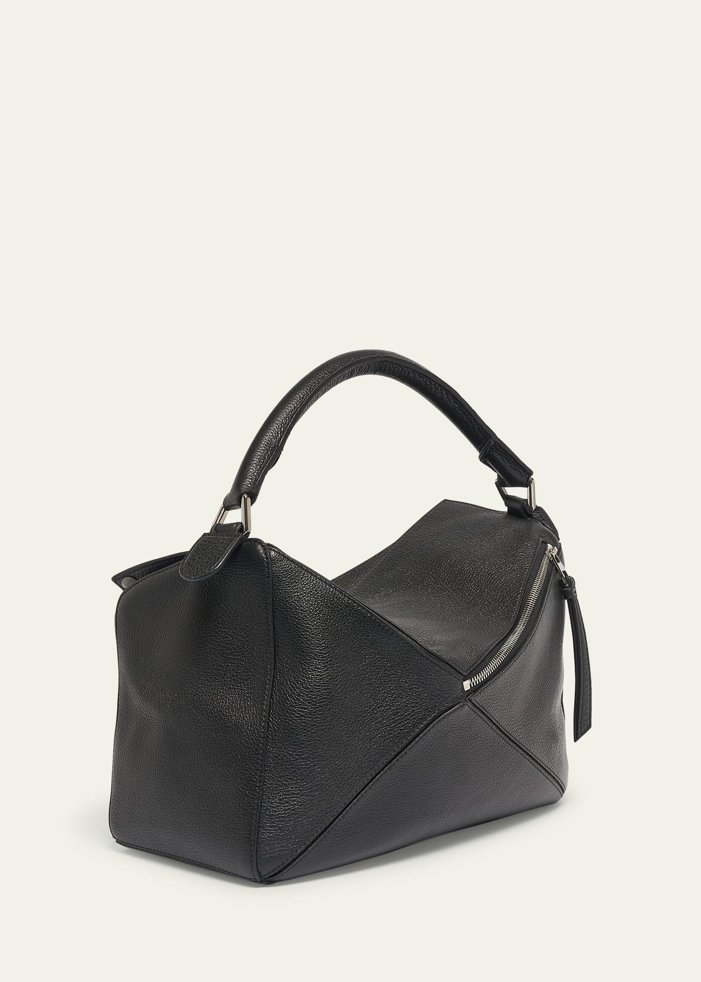 Men's Large Leather Puzzle Crossbody Bag - 3