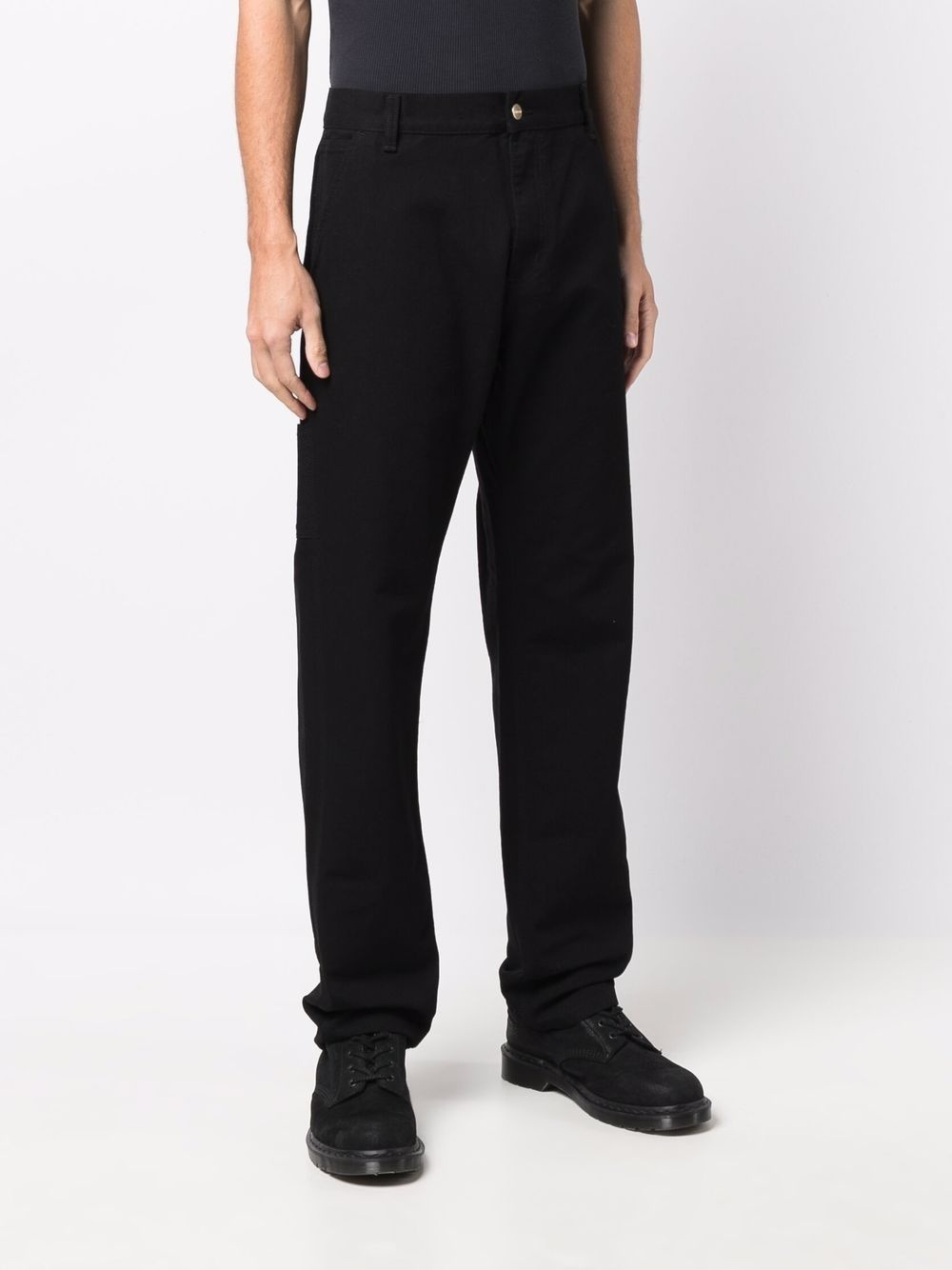 high-rise straight-leg trousers - 3