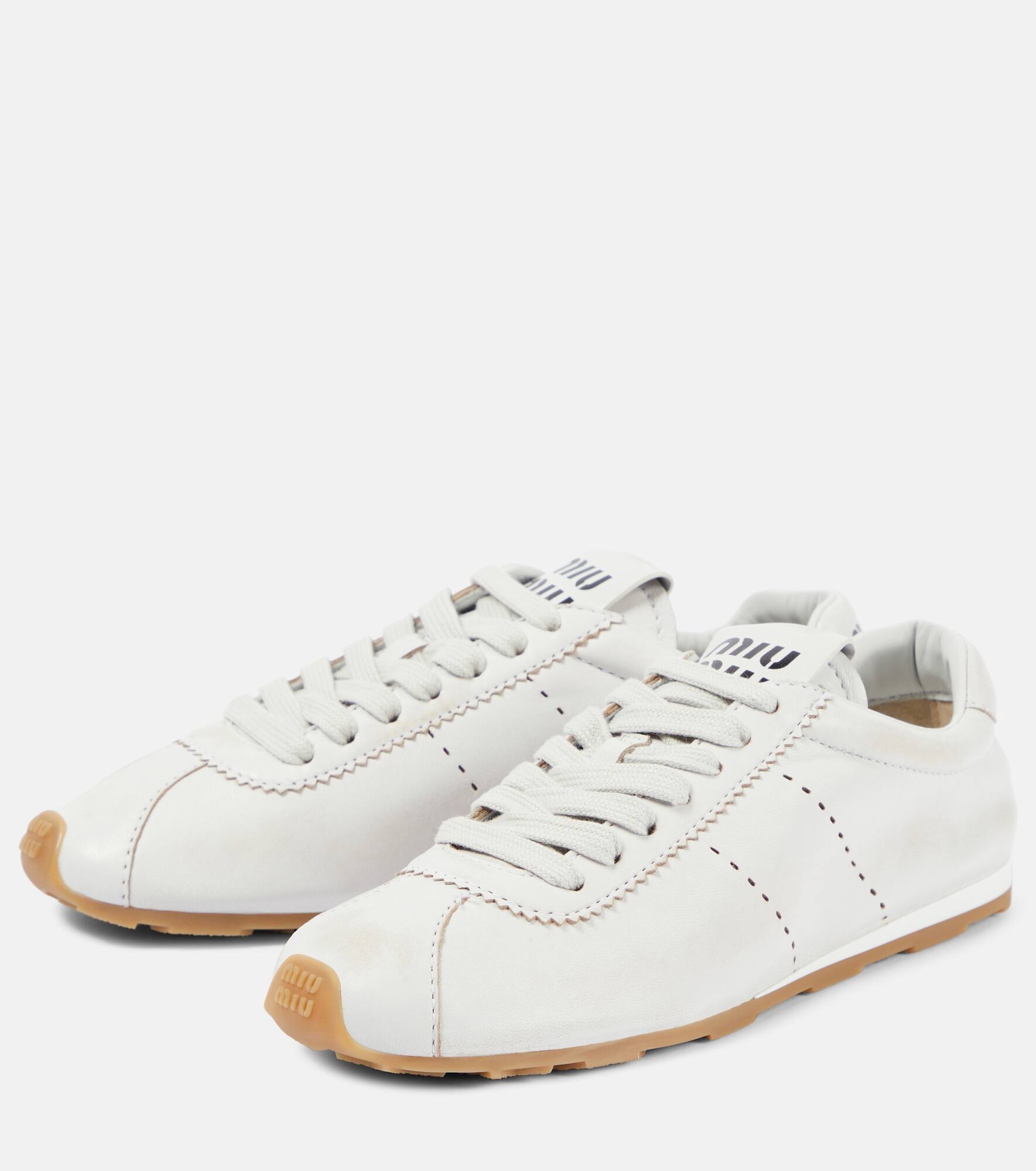Leather sneakers - 5