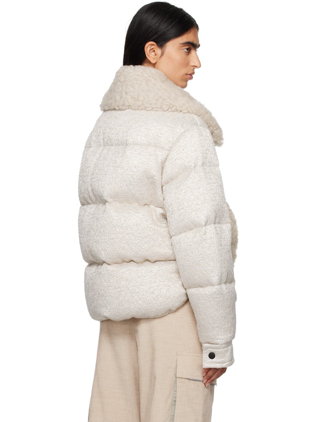 Beige Stowe Down Jacket - 3