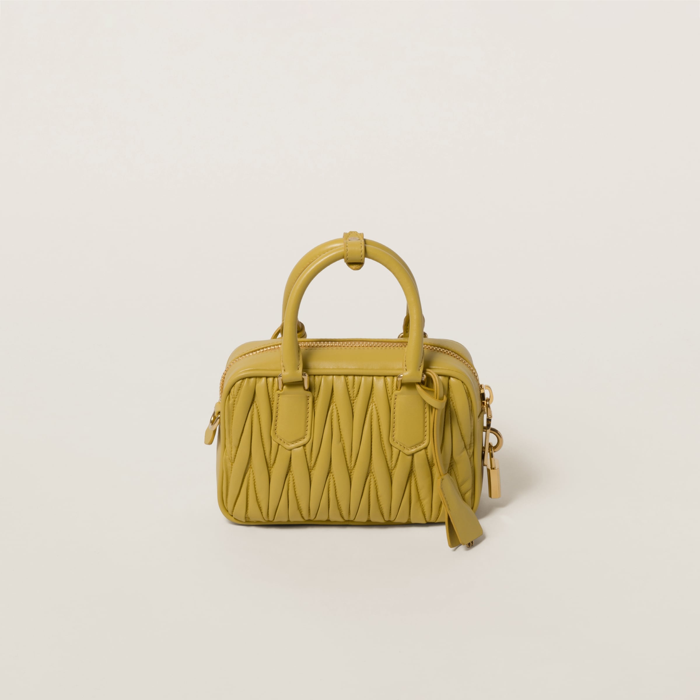 Miu Miu Matelassé nappa leather top-handle bag | REVERSIBLE