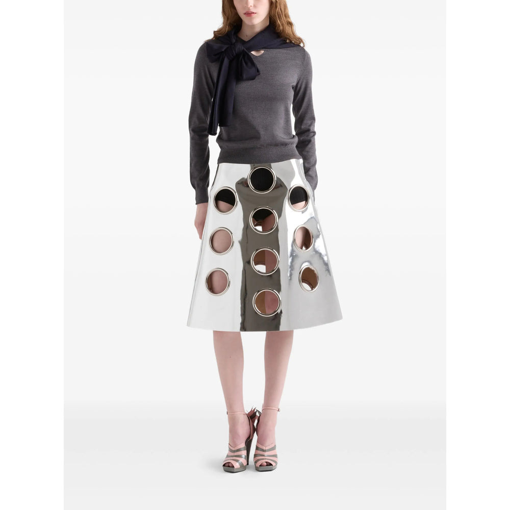 Prada Silver Skirts - A-Line Skirts Women - 3